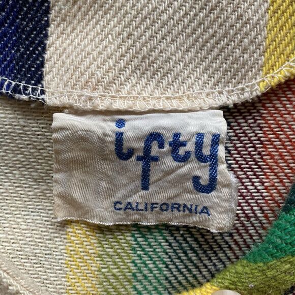 Vintage 1970’s Nifty Rainbow Hippie Boho Open Poncho Top! Amazing! OSFM. - Picture 7 of 10